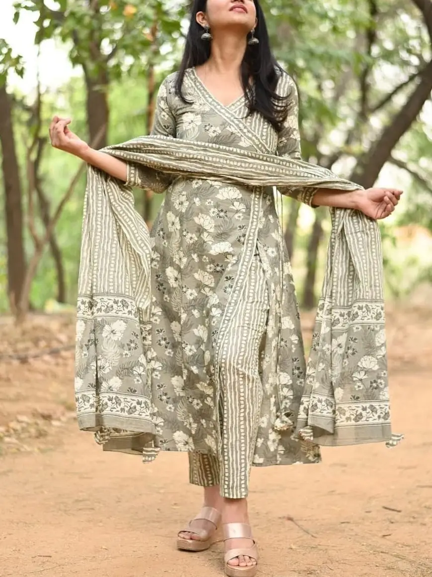 Buy PRACTISE Women Rayon Angrakha Style Kurta with Sharara Set at Amazon.in-iangel.vn