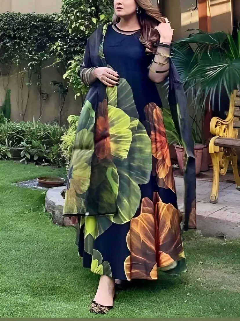 Nayra Cut Kurta Set With Solid Dupatta – ManMohit Fashion