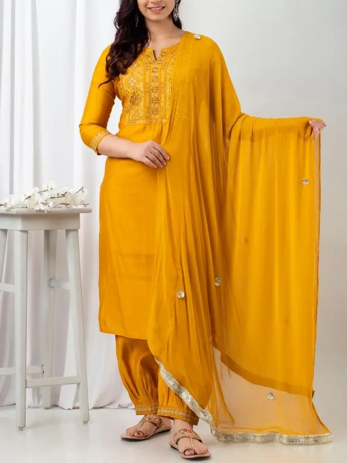 Nice lemon yellow Colour Hand Chikankari Skin freindly cotton Long kur –  Lucknow Chikan Emporium